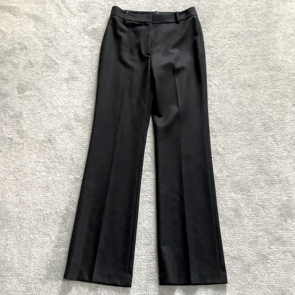 Nili Lotan NWT Black Pinstripe Wool Corette Pants Sz. 10